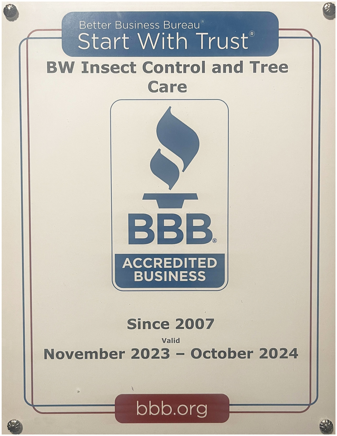 bbb certificate 2024